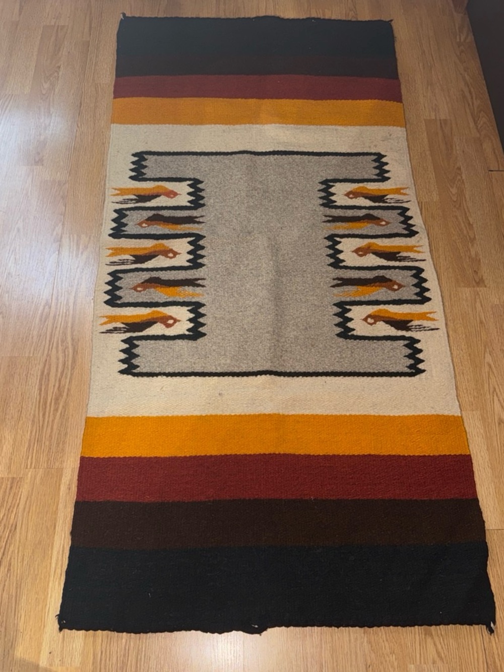 Wool Native Southwestern Runner Rug